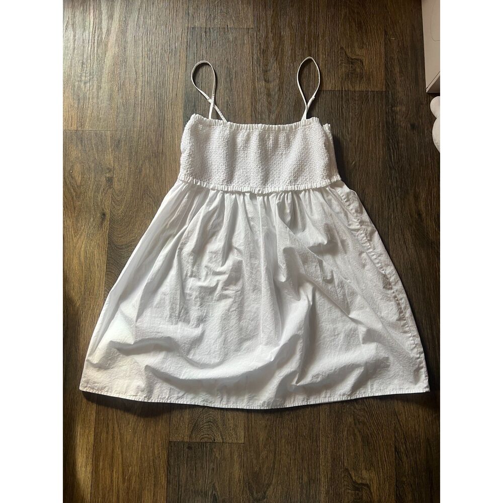 Babydoll mini dress Sunday Best Aritzia XL boho 100% cotton adjustable straps